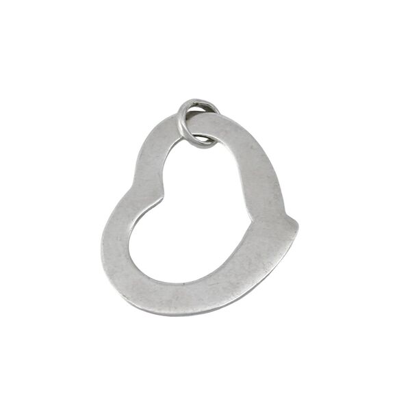 Open Heart Pendant | Vintage Sterling Silver 925 - Picture 2 of 5
